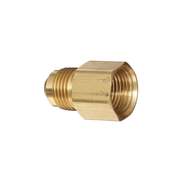 Thrifco Plumbing No. 446-86 1/2 Inch Male x 3/8 Inch Female Brass Flare 6936063 - main